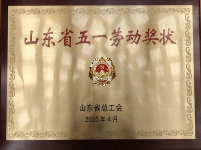 喜報(bào)丨熱烈慶祝天意機(jī)械榮獲“山東省五一勞動獎狀”
